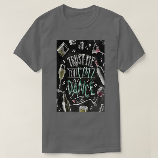 Bartender vertrouw me toe dat je alcohol kunt kope t-shirt (Design voorkant)