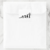 Bartender Vierkante Sticker (Tas)