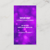 Bartender Visitekaartje (Achterkant)