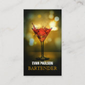 Bartender Visitekaartje (Voorkant)