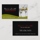 Bartender Visitekaartje (Voorkant / Achterkant)