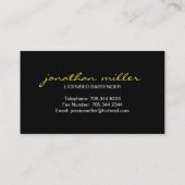 Bartender Visitekaartje (Achterkant)