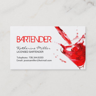 Bartender Visitekaartje