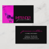 Bartender Visitekaartje (Voorkant / Achterkant)