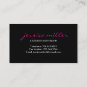 Bartender Visitekaartje (Achterkant)