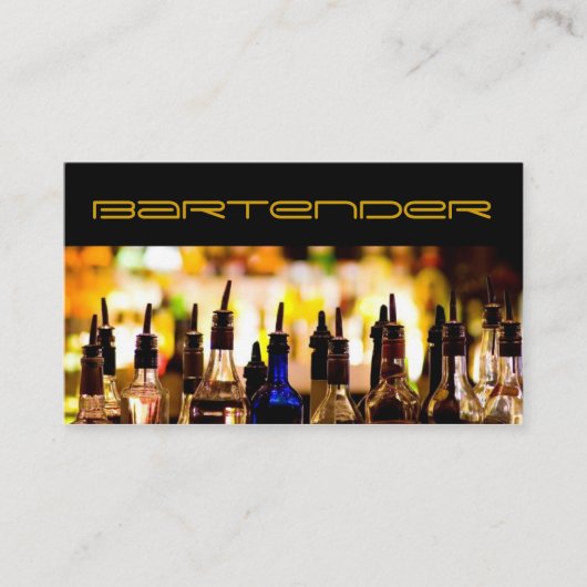 Bartender Visitekaartje (Voorkant)