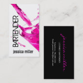 Bartender Visitekaartje (Voorkant / Achterkant)