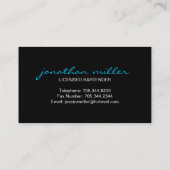 Bartender Visitekaartje (Achterkant)