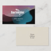 Bartender Visitekaartje (Voorkant / Achterkant)