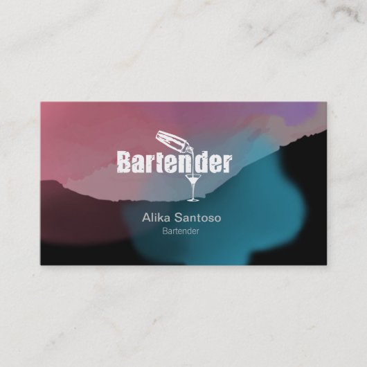 Bartender Visitekaartje (Voorkant)