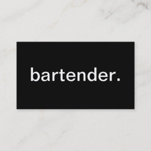 Bartender Visitekaartje