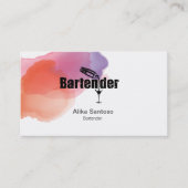 Bartender Visitekaartje (Voorkant)