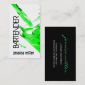 Bartender Visitekaartje (Voorkant / Achterkant)