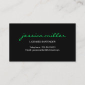 Bartender Visitekaartje (Achterkant)