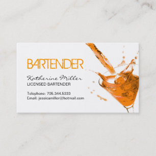 Bartender Visitekaartje