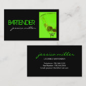 Bartender Visitekaartje (Voorkant / Achterkant)