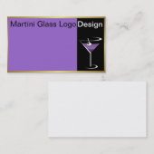 Bartender Visitekaartje Martini Logo (Voorkant / Achterkant)
