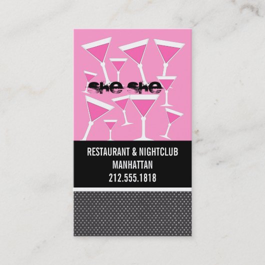 Bartender Visitekaartjes (Voorkant)