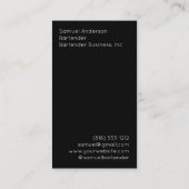Bartender Visitekaartjes (Achterkant)