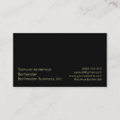 Bartender Visitekaartjes (Achterkant)