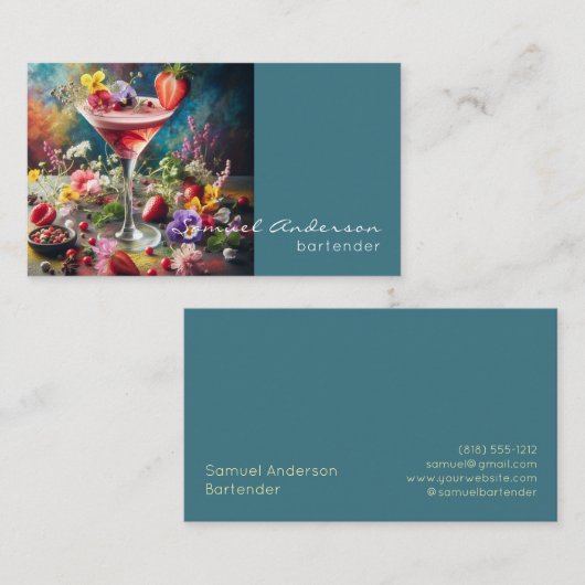 Bartender Visitekaartjes (Voorkant / Achterkant)