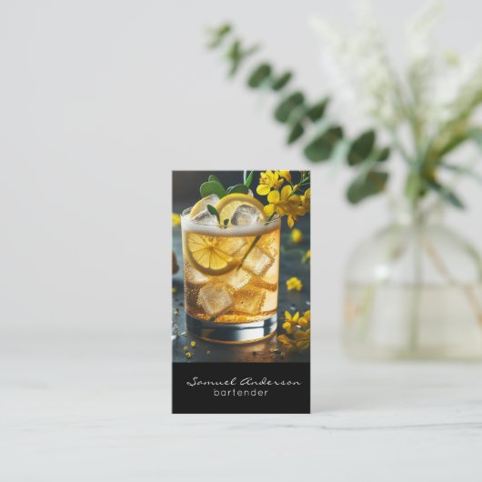 Bartender Visitekaartjes (Staand voorkant)