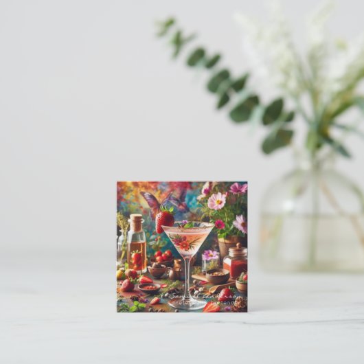 Bartender Visitekaartjes (Staand voorkant)