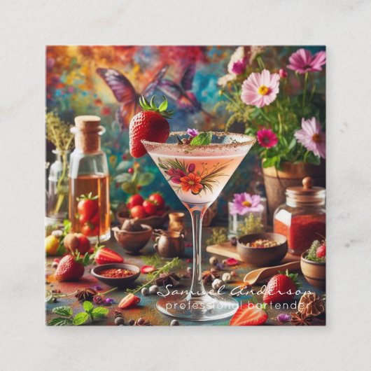 Bartender Visitekaartjes (Voorkant)