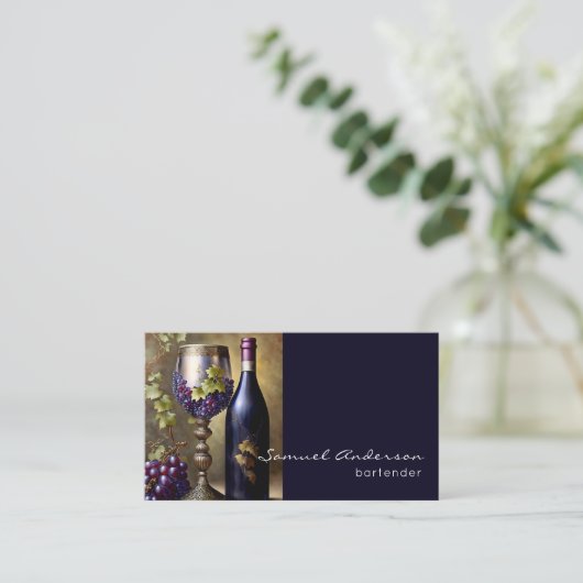 Bartender Visitekaartjes (Staand voorkant)