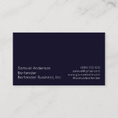 Bartender Visitekaartjes (Achterkant)