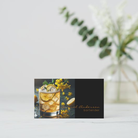 Bartender Visitekaartjes (Staand voorkant)