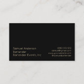 Bartender Visitekaartjes (Achterkant)