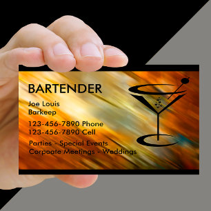 Bartender Visitekaartjes