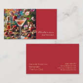 Bartender Visitekaartjes (Voorkant / Achterkant)