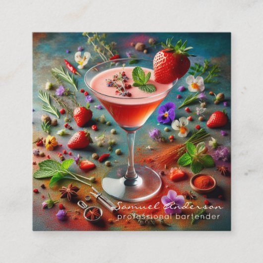 Bartender Visitekaartjes (Voorkant)