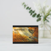 Bartender Visitekaartjes (Staand voorkant)