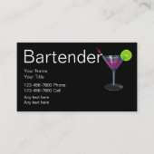 Bartender Visitekaartjes (Voorkant)