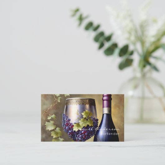 Bartender Visitekaartjes (Staand voorkant)