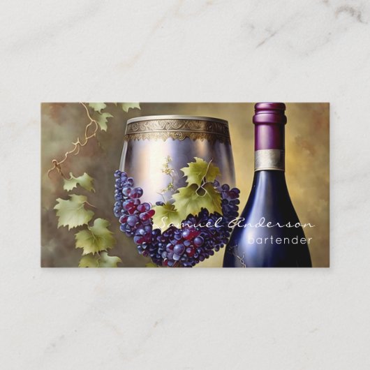 Bartender Visitekaartjes (Voorkant)