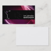 Bartender Visitekaartjes Classy Martini Cocktail (Voorkant / Achterkant)