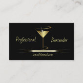 Bartender visitekaartjes - Goudkaarten (Voorkant)