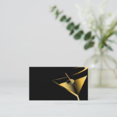 Bartender Visitekaartjes Sjabloon Martini (Staand voorkant)