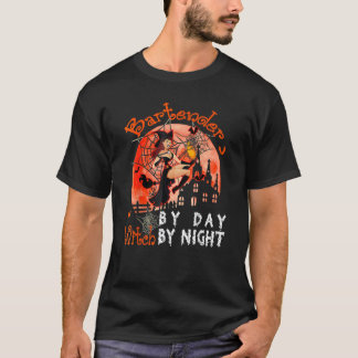 Bartender voor dag-heks voor nacht-heks Fl T-shirt