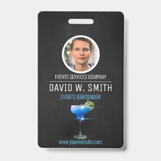 Bartender voor evenementen professionele Bartender Badge (Voorzijde)