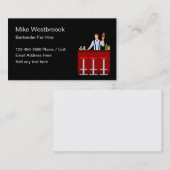 Bartender voor Hire Modern Design Visitekaartje (Voorkant / Achterkant)