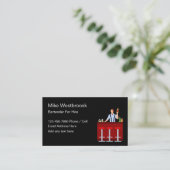 Bartender voor Hire Modern Design Visitekaartje (Staand voorkant)