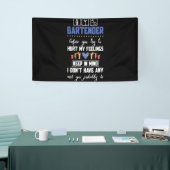 Bartender voor je mijn gevoelens probeert te schad spandoek (Beurs)