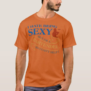 Bartender voor mannelijke vrouwen Chef Barman Mixo T-shirt