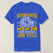 Bartender Waiter Job Title Funny Bartender Server T-shirt (Design voorkant)