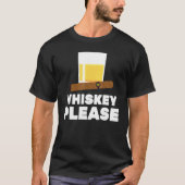 Bartender - Whiskey Please - Cigar - Bar - Tavern T-shirt (Voorkant)